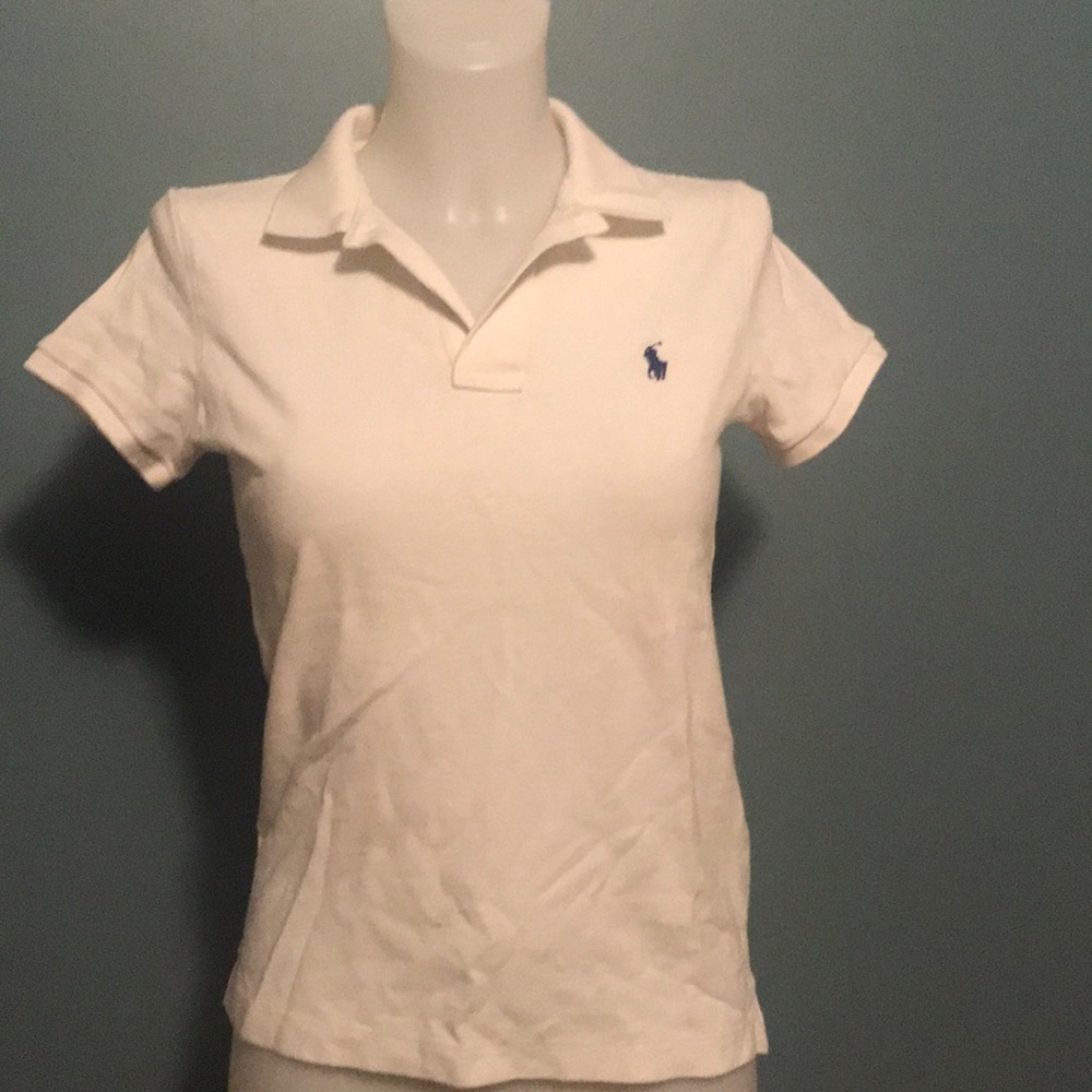 Ralph Lauren Skinny Polo White Medium